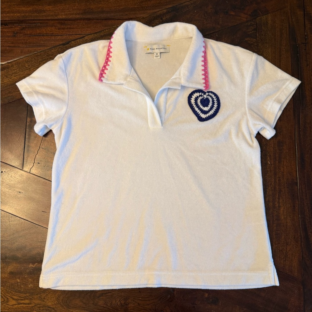 Kerri Rosenthal Marco Polo Terry Heart Medium MSRP $138
